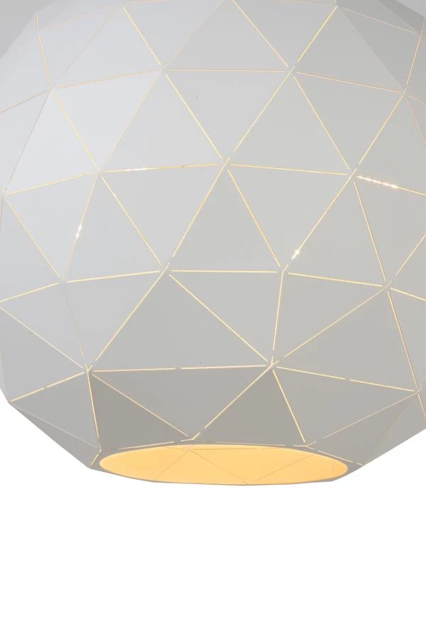 Lucide OTONA - Hanglamp - Ø 40 cm - 1xE27 - Wit - detail 1